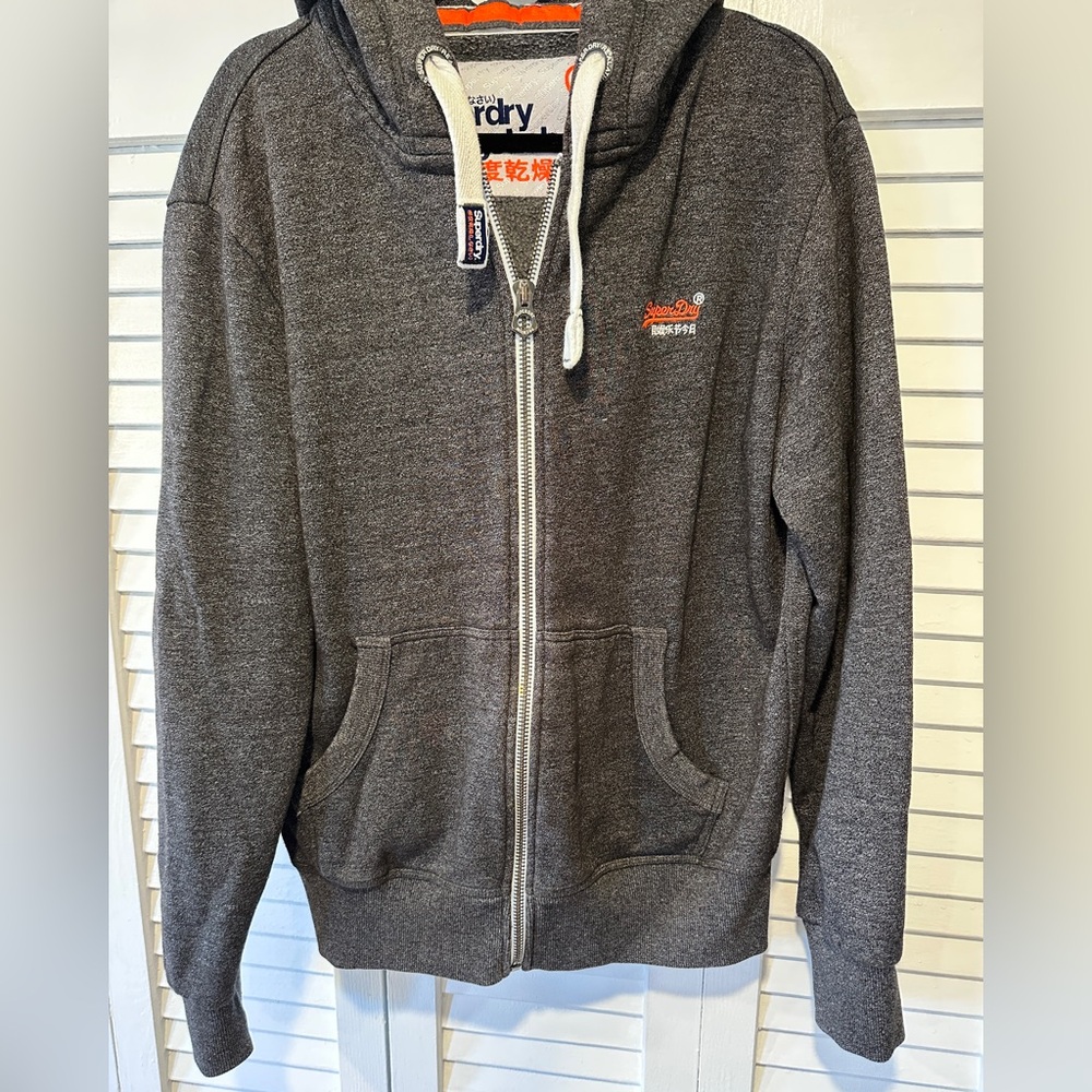 Superdry Charcoal Full-Zip Hoodie